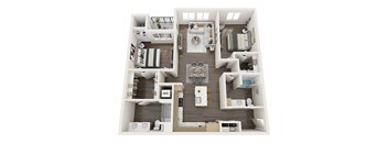 a 2 bedroom192 sq ft floor plan