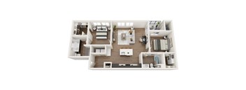 a bedroom floorplan of a 1 bedroom995 sq ft house