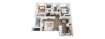 2X1 Floor Plan at The Arvon, Vancouver, WA 98662