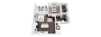 The Beverly by Alta, A6, 1 Bedroom 1 Bathroom - Atlanta