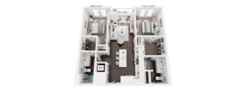 The Beverly by Alta, B1, 2 Bedroom 2 Bathroom - Atlanta