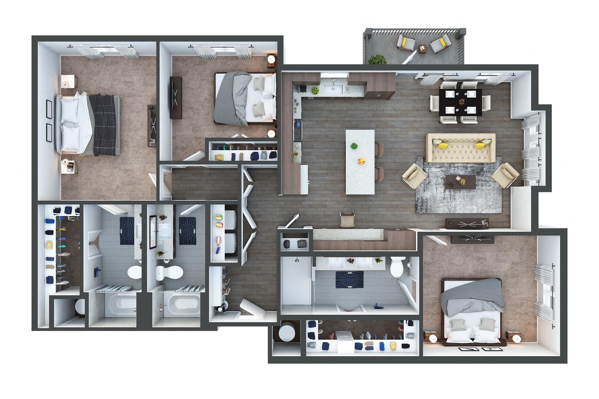 Three Bedroom