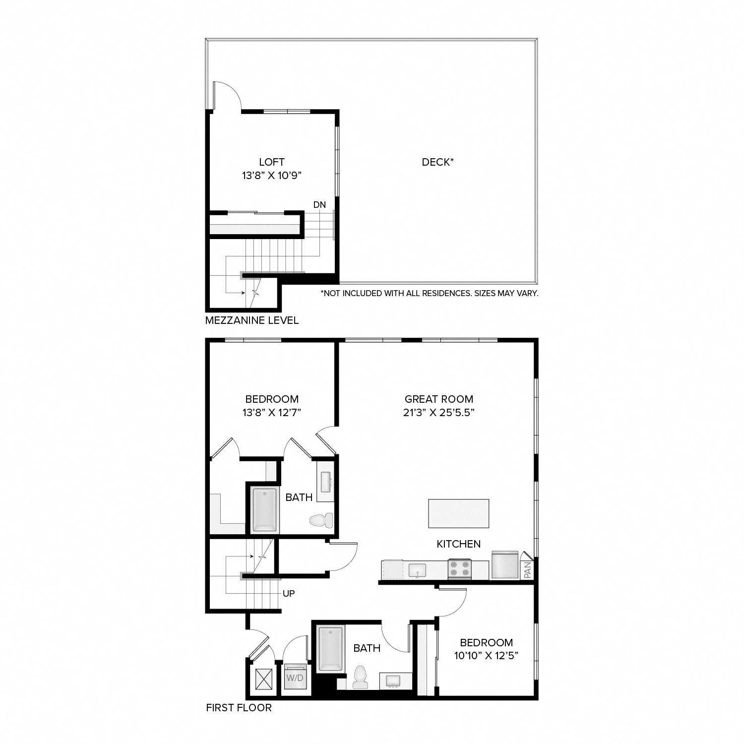 The Clay Loft 2 Bed/2 Bath