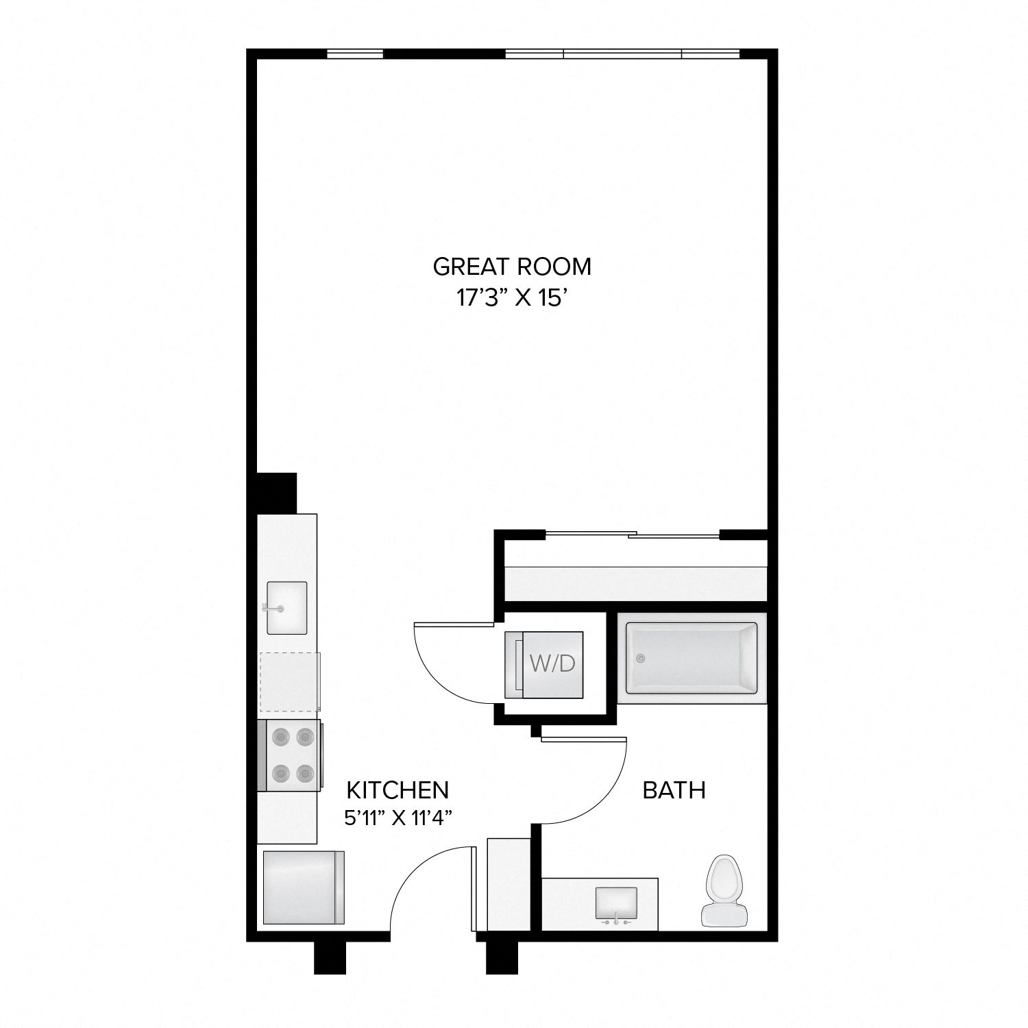 The Harrison Studio/1 Bath