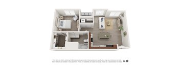 1Bedroom 1Bathroom Floor Plan at The Heights at Legend Hills, Clearfield, Utah