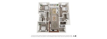 3Bedroom 2Bathroom Floor Plan at The Heights at Legend Hills, Clearfield, 84015