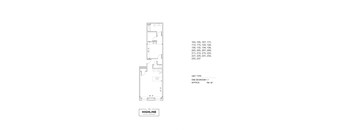 hematic diagram of the floor plan of the highline residences