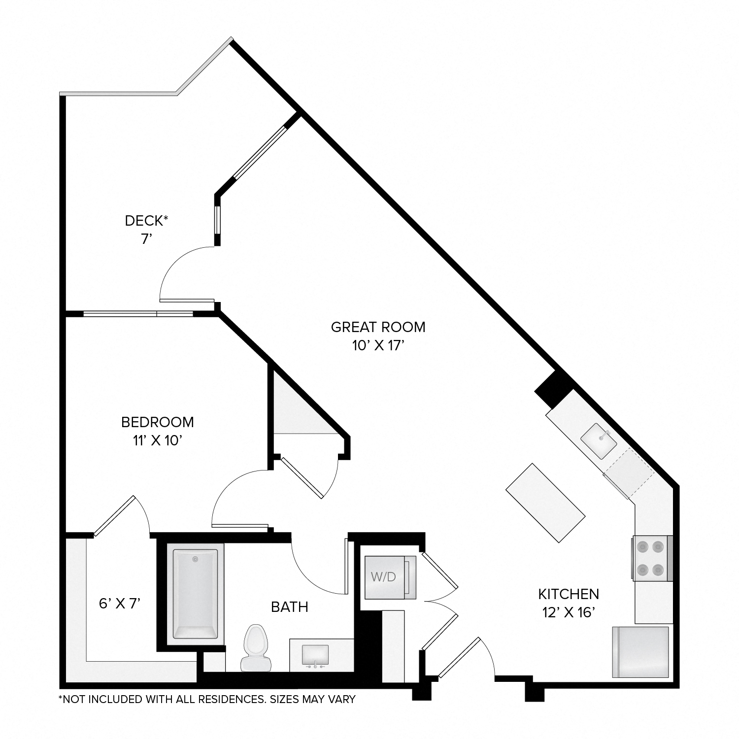 The Jackson 1 Bed/1 Bath
