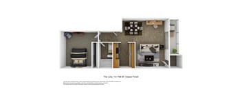 One bedroom one bathroom at The Julia, Mesa, 85210