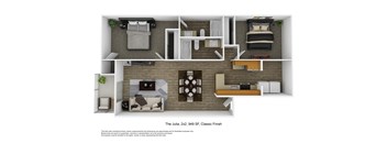 two bedroom two bathrooms at The Julia, Mesa