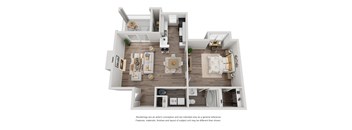 bedroom floor plan an opens a dialog at The Madison at Adams Farm, North Carolina, 27407