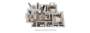 bedroom floor plan anjou 1600 a, opens a dialog at The Madison at Adams Farm, Greensboro