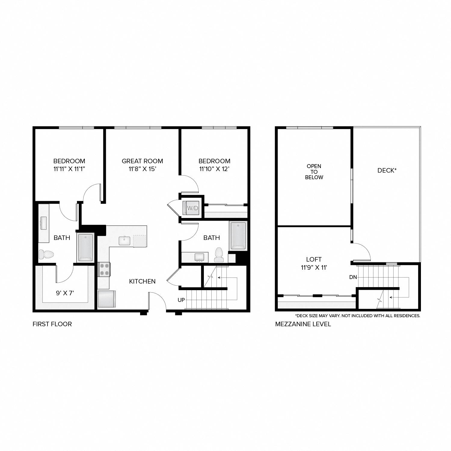The Madison Loft 2 Bed/2 Bath