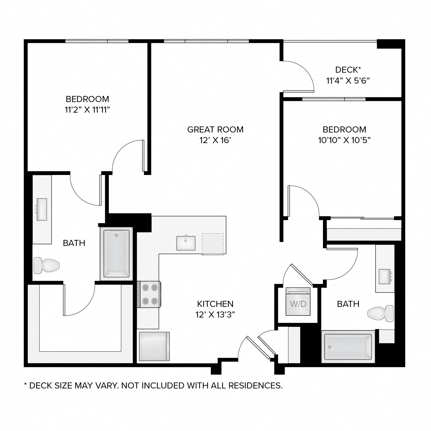 The Madison 2 Bed/2 Bath