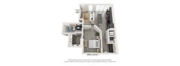 a 1 bedroom floor plan  sierra  2100 sq ft