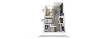 a 1 bedroom floor plan  woodland heights apartments