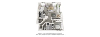 a floor plan of a 1 bedroom floor plan
