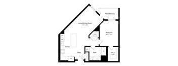 a floor plan of a2804 sq ft of living room and kitchen with floor