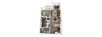 bedroom floor plan an open concept living room and dining room with a kitchen