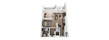 a floor plan of a 1 bedroom102 sq ft apartment