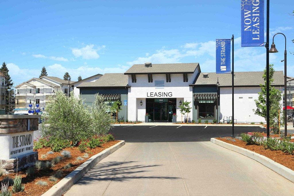 the building where the leasing office is located