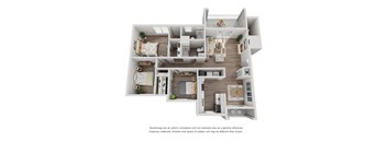 bedroom floor plan an opens a dialog at The Madison at Adams Farm, North Carolina