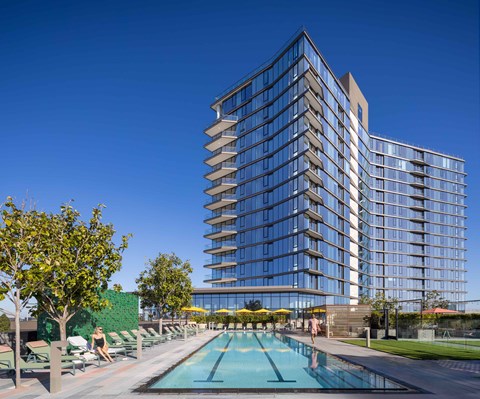 Exterior building and pool