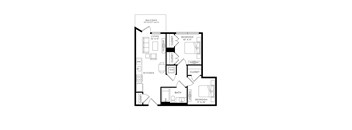 a floor plan of a residence with bedrooms and baths