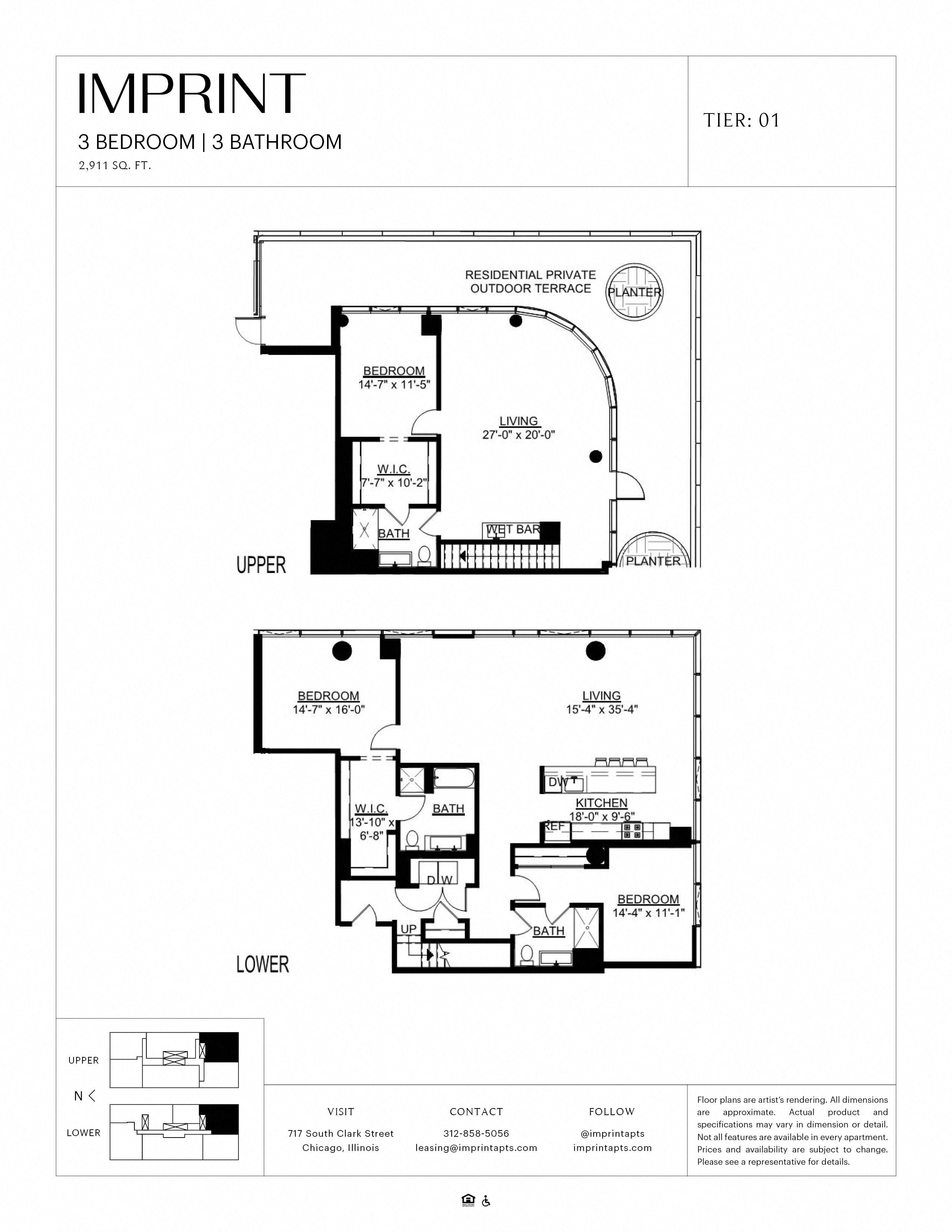 Three Bedroom PH B Terrace