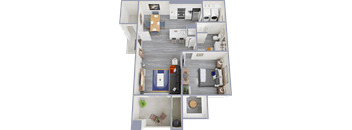 A1 Floor Plan at The Solena Apartments, Las Vegas, NV