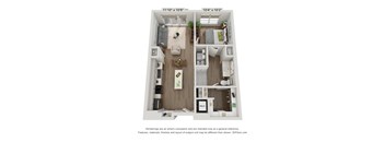 A2 Floor Plan at Trailhead, Austin, 78721