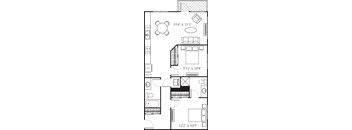 A black and white image of a floor plan for a house.