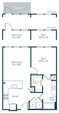 one bedroom one bathroom