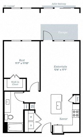 one bedroom one bathroom