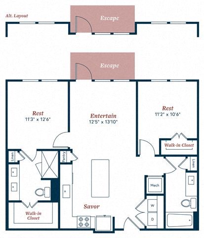 Two bedroom Two bathroom