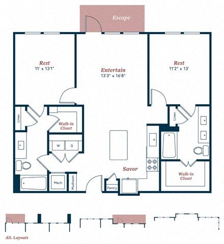 Two bedroom Two bathroom