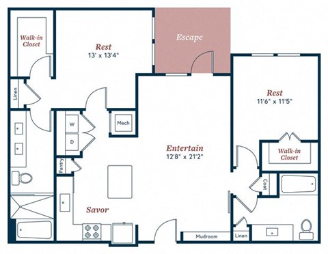 Two bedroom Two bathroom