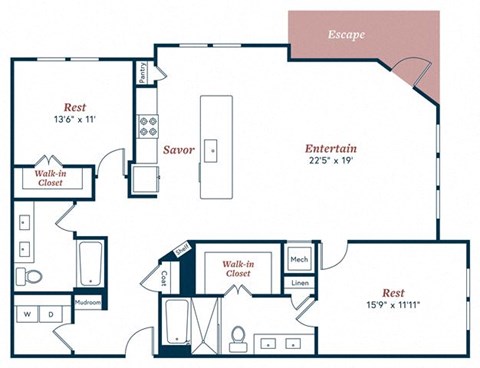 Two bedroom Two bathroom