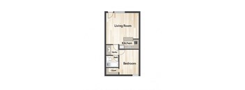 Urban 188 1 x1 Floor plan