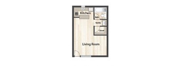 U188 Studio Floor Plan