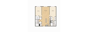 this is a floor plan of a 2100 sq ft apartment