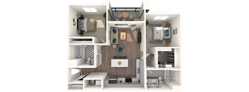 Premier Two Bedroom, Two Bathroom Small