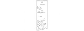 a floor plan of a bedroom apartment