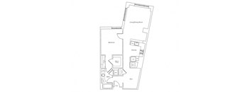 a floor plan of a bedroom apartment