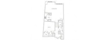 a floor plan of a bedroom apartment