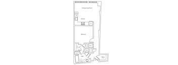 a floor plan of a bedroom apartment