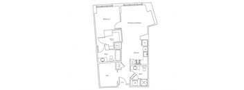 a floor plan of a bedroom apartment