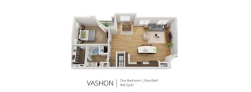VASHON Floor Plan at SkyStone Apartments, Albuquerque, 87114