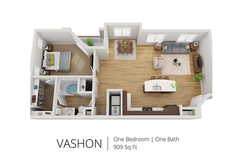 VASHON Floor Plan at SkyStone Apartments, Albuquerque, 87114