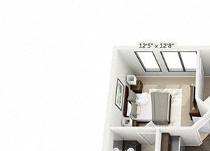 2 bed 2 bath floor plan 1084 sf